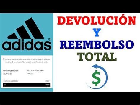 devolucion adidas|adidas reembolso en linea.